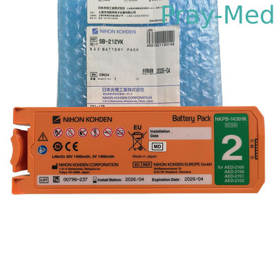 購入 30V 1400mAh バッテリー オリジナルニホン コーデン カーディオライフ 2100 AED SB-212VK オンライン製造