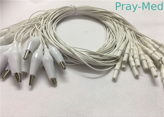 購入 喧騒2.0様式のEegのコップの電極ケーブル、1.2mのわにEegの鉛ケーブル オンライン製造