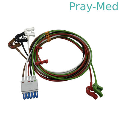 購入 ECG/EKG 5リードセット シールドリードセット スナップ AAMI M1968A 989803125841 オンライン製造