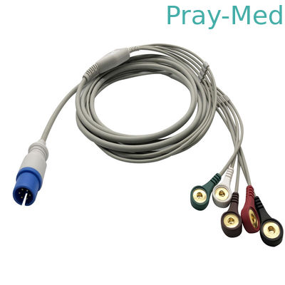 購入 5鉛6pin MEKピンチ急な端が付いているPhysio制御Ecgケーブル オンライン製造