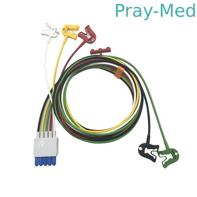 購入 長さ0.9m 5クリップTPUジャケットが付いている鉛M1971A ECGの忍耐強いケーブル オンライン製造