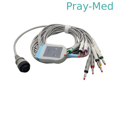 購入 バナナの端63050074が付いているKenz 16 Pin 10の鉛3.6m EKGワイヤー63050075 PC-104 オンライン製造