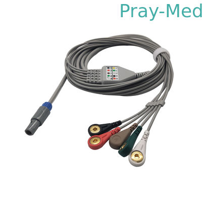 購入 喧騒のコネクターAHA 3/5の鉛のBiosys Ecgケーブル6ピン コネクターIEC/AHA オンライン製造