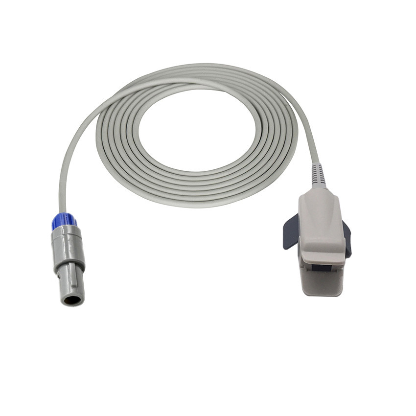 Biolightのデジタル5pin 1ノッチの大人の再使用可能なspo2センサーは3mを15-1400-0010厳密に調べる
