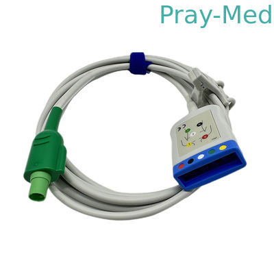 2.4m 12PIN GE ECGのトランク ケーブル3か5鉛TPUのジャケット材料