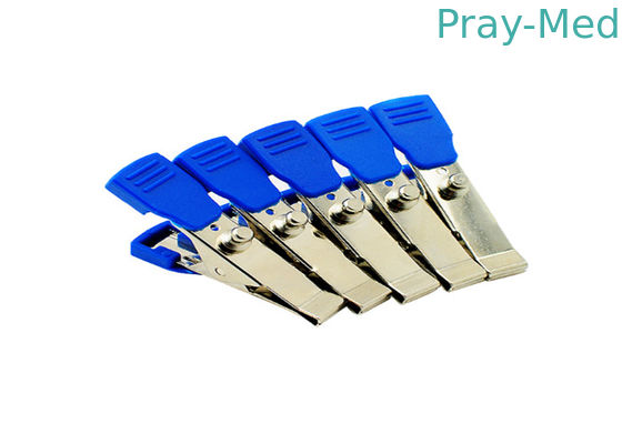 Ekgのわにクリップ、Ecg機械5pcs/セットのためのわにクリップに金属をかぶせて下さい
