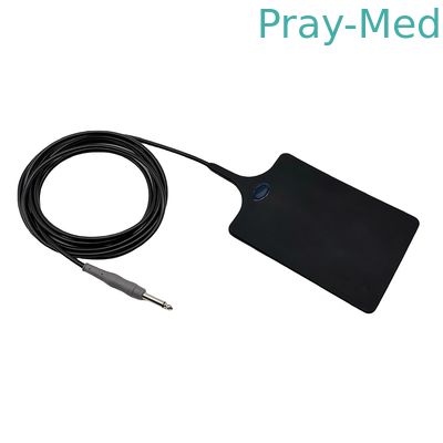 子供用再利用可能シリコン患者プレート 負の戻り 6.3mm 黒