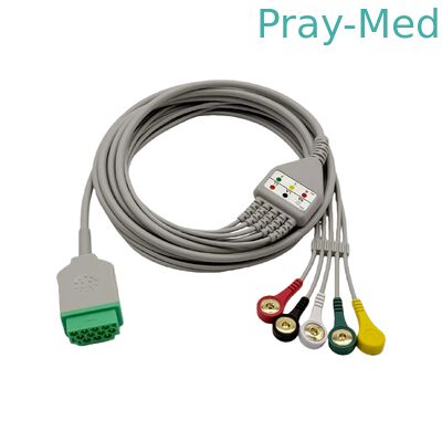 患者GE Ecgケーブル、5はGE一つECGケーブルのセリウム/ISO標準を導きます