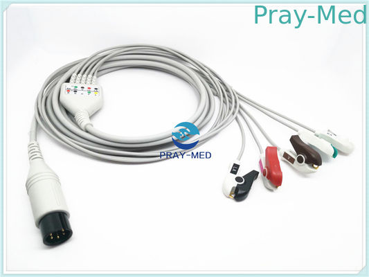 Goldway UT4000a ECGの医学ケーブルAHA/IECのタイプ耐久TPU材料