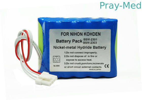 Nihon Kohden BSM2301/BSM2301K/BSM2303Cのための12v 3800mAhの医学の充電電池