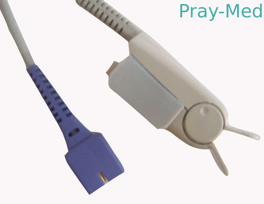 OXI 9Pin 0.9m N595 N600の大人指クリップ再使用可能なSpo2センサー