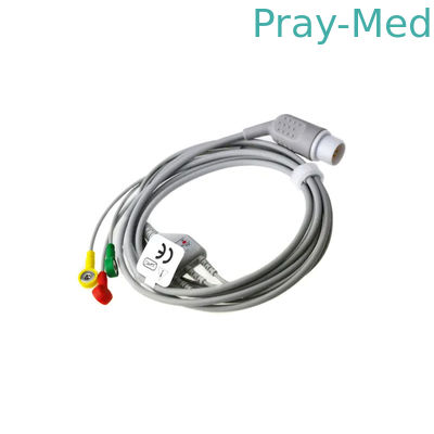 3.6mフィリップスのための大人の小児科AHA IEC ECG忍耐強いケーブル8 Pin