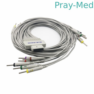 Medex 26 Pin 3.0の喧騒ECGの患者は16導線TPUのジャケットをケーブルで通信する