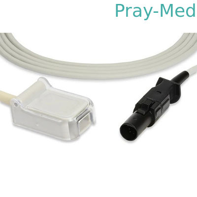 灰色白い2.4MのSpo2アダプターは7 Pin TPUのジャケット700-0002-00をケーブルで通信する