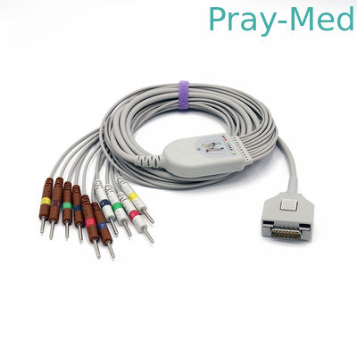福田Denshi EKGは私をCardisuny KP-500 KP-500D ECGワイヤー ケーブルで通信する