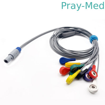 OEM ODMのBiomedical 10は14 Pin ECGケーブル多用性があるBI9000 AHA IECを導く