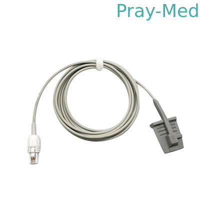 Mbelecの再使用可能なセリウム/ISOとのSpo2センサー3m大人のSlilcone柔らかい7pin