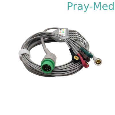 Biolight 5の鉛ECG使い捨て可能なEcgの導線12pin TPUのジャケット